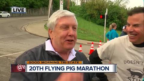 Flying Pig Marathon: WCPO family cheers on runners outside studio