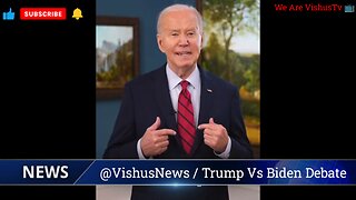 Donald Trump Vs Sleepy 😴 Joe Biden Debate Challenge... #VishusTv 📺