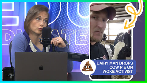 🐮Dairy Man Drops Cow Pie On Woke Activist