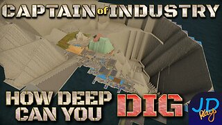 How Deep can you Dig? 🚜 Captain of Industry 👷 Zealousdeal Black Island Tour