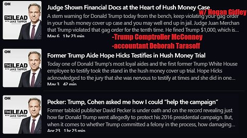 Tapper: McConney, Tasaroff & Hope Hicks, Financial Docs at the Heart of the Case - times in descrip