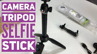 Perfect Selfie Stick for Normal Cameras - Includes Tripod and 1/4” Camera Screw Mount