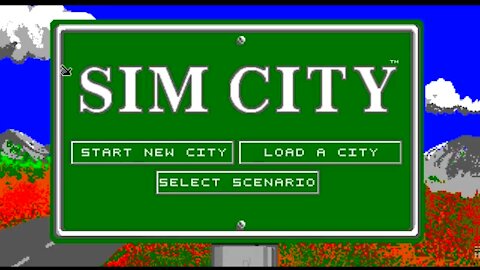 SimCity 1989 on DOSBox