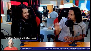 Jonathan Roumie and Shahar Isaac visit Mexico giving an interview to ADN 40 radio- english& spanish