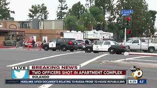 Two officers shot near SDSU in Rolando Village