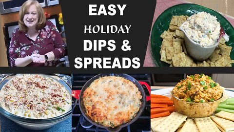 Easy HOLIDAY DIPS & SPREADS Appetizer Recipes