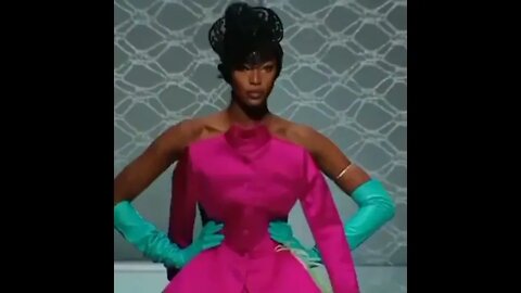 NaomiCampbell in JeanPaulGaultier Spring/Summer 2003 HauteCouture FashionShow