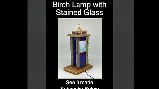 Publish short - Birch Lamp Logs with Stained Glass 3 #shorts