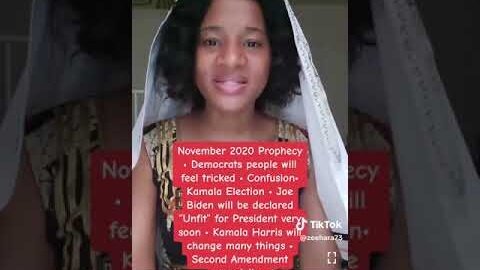 "DECLARED UNFIT/ MEDICAL INCOMPETENCY" - NOV. 2020 PROPHECY "BIDEN + HARRIS = TWO MINUS ONE"