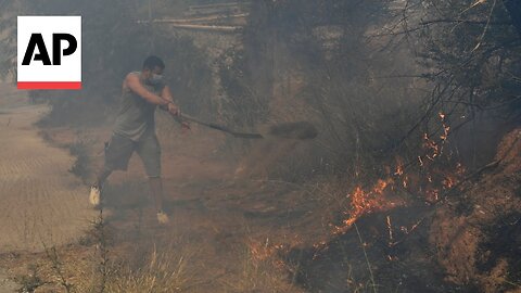 Major wildfire rages on fringes of Greek capital; firefighters deployed