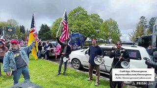 Live - The Peoples Convoy - Morning Meeting - One Nation Under God - Washington State Capitol