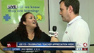 Lee County celebrating Teacher Appreciation Week - 8am live report