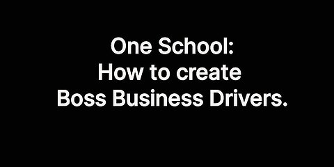 OS: How to Create Boss Business Drivers.