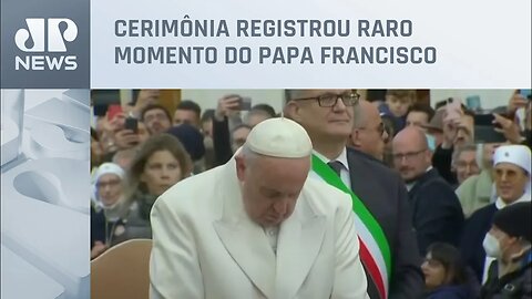 Papa Francisco chora ao mencionar Ucrânia em suas orações