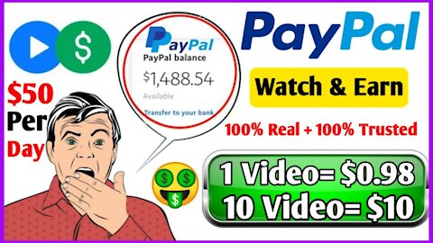 Earn PayPal Money From Watching YouTube Videos (2021) | Make $100 Per Day Online For FREE