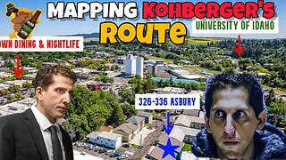 Mapping Bryan Kohbergers Alleged Possible Routes #idaho4 #bryankohberger #truecrime