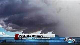 Brief storm brings possible tornado through Marana