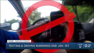Texting & Driving warnings end January 1