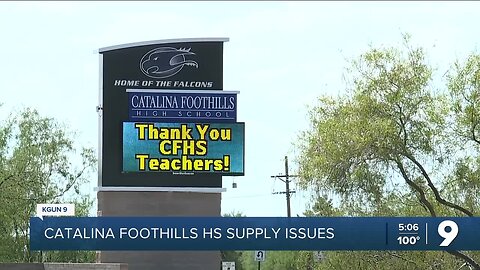 Catalina Foothills High School supply issues