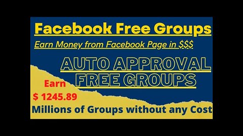 How to find auto approval groups for facebook | facebook free auto approval groups |