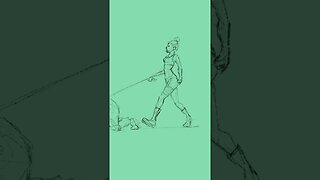 "the Walk" - an experimental concept sketch | #shorts #art