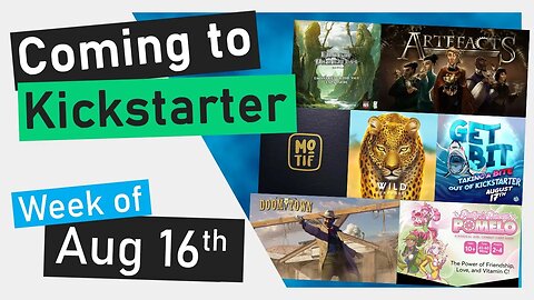 📅Kickstarter Boardgames | Wild: Serengeti, Edge of Darkness Emissaries of the Vale, Artefacts