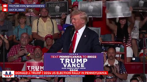 🇺🇸 Donald Trump | Full Speech at MAGA Rally in Harrisburg, Pennsylvania (July 31, 2024) [LIVE]