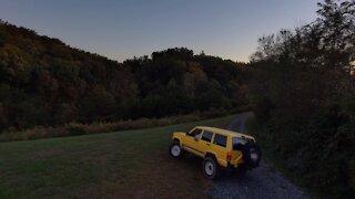 Jeep Chasing Sunset