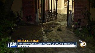 Water rupture causes millions of dollars in damage