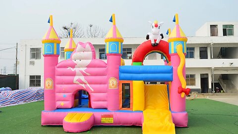 Unicorn Bounce House With Slide#factorybouncehouse#factoryslide#bounce#bouncy#castle