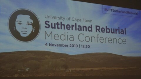 SOUTH AFRICA - Cape Town - Scientific results of the Sutherland skeletons (Video Story) (DeD)
