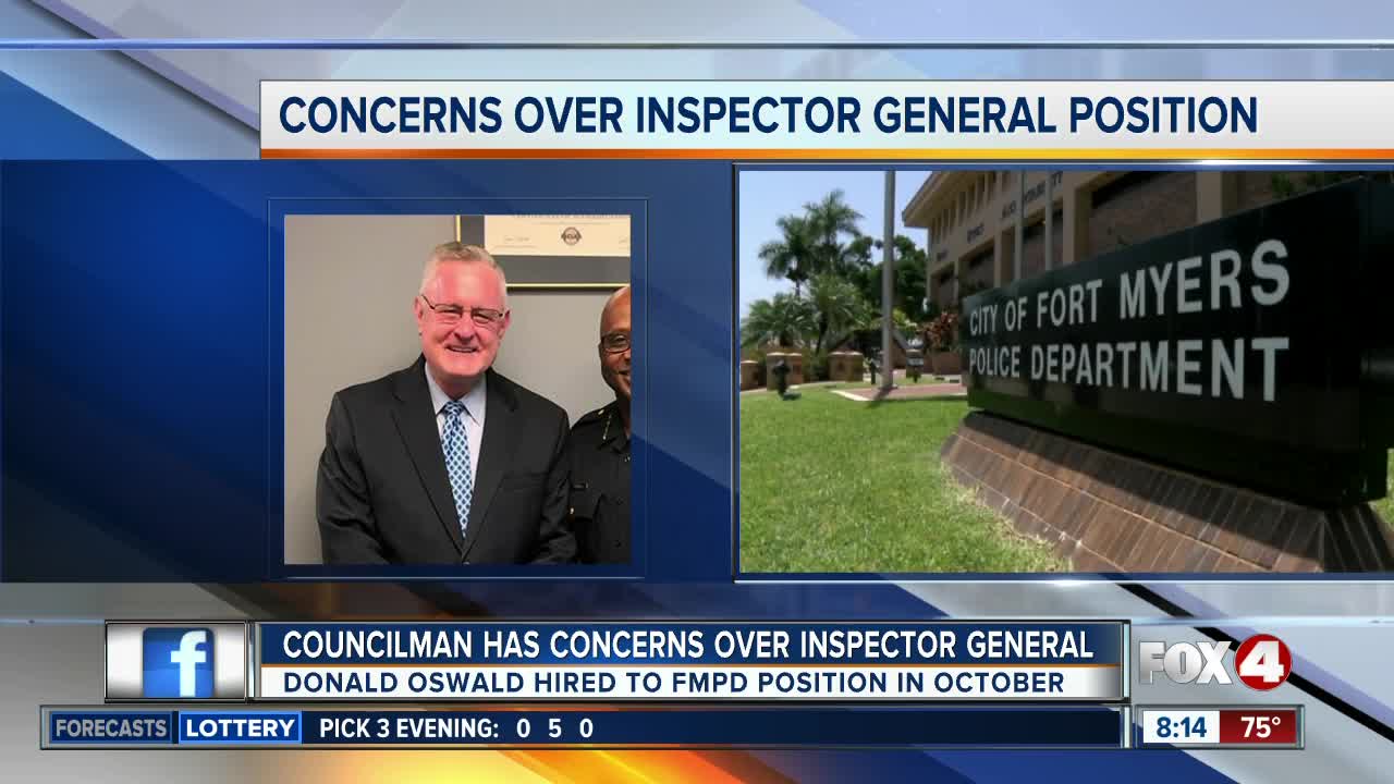 Councilman has concerns over Fort Myers Police Inspector General