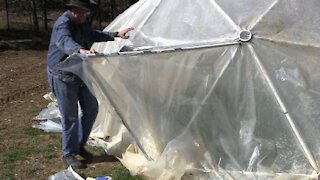 How to Make a Greenhouse Door for your Geodesic Dome