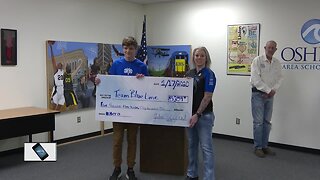 Oshkosh Officer Wissink honored with check presentation