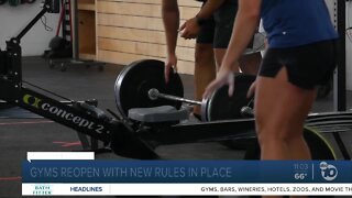Gyms reopen with new rules in place