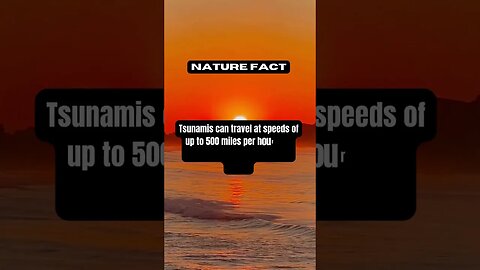 Incredible Fact! Do You Know How Fast Tsunami Goes? #shorts