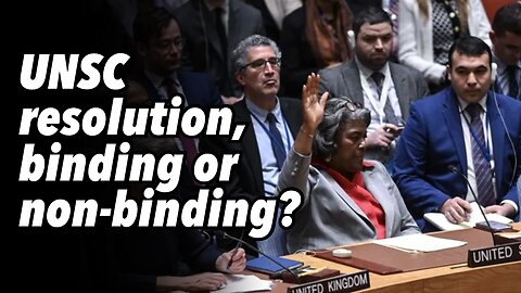 UNSC resolution, binding or non-binding?