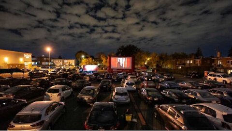 Quebec's Newest FREE Drive-In Theatre Is A Metro Parking Lot... Yes, The Grocery Store