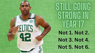 Let's appreciate Al Horford for what he is doing in Year 17 in the NBA!