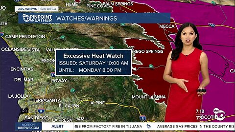 ABC 10News Pinpoint Weather for Wed. Aug. 2, 2023