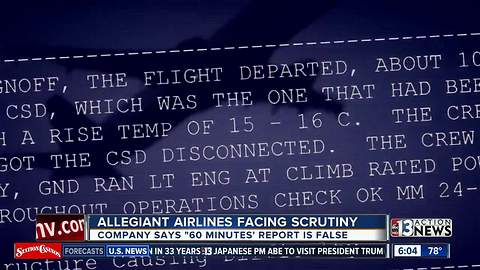 Allegiant Airlines facing scrutiny