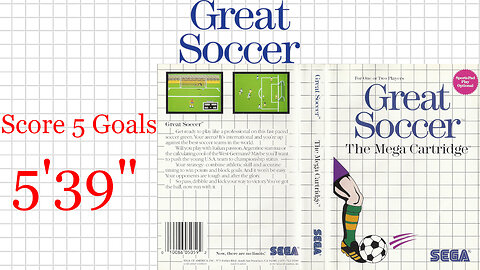 Great Soccer (World Soccer) [SMS] Score 6 Goals [5'39"] 3rd place