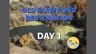 Fixing an Old Farm Pond (Day 1)