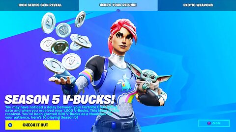 FORTNITE IS REFUNDING EVERYONE V-BUCKS! (SEASON 5)