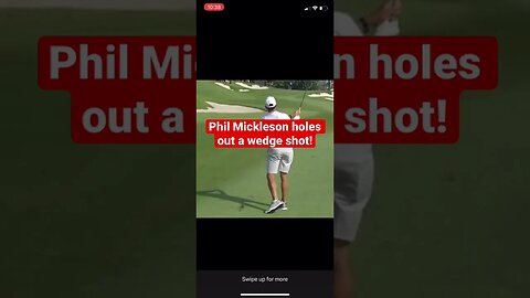 Phil Mickelson holes out a wedge prepping for PGA Championship!! #golf #philmickelson #tomgillisgolf
