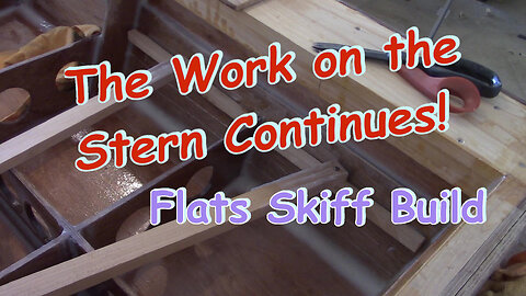 Work on Stern and Transom Continues - Flats Skiff Boat Build.