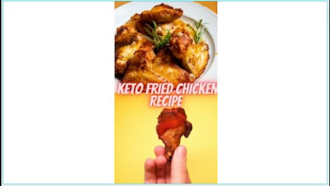 Keto Fried Chicken Recipe #Recipes #Keto #shorts