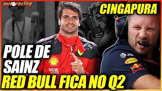 COM QUEDA DA RED BULL, CORRIDA PROMETE | TREINO DE CLASSIFICAÇÃO DO GP DE CINGAPURA DA F1 2023