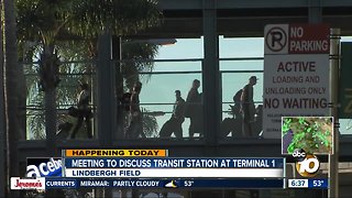 New transit station at Lindbergh Field's Terminal 1 under discussion