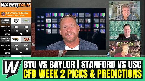 Happy Hour CFB Kickoff | NCAAF Week 2 Predictions | BYU vs Baylor | Stanford vs USC